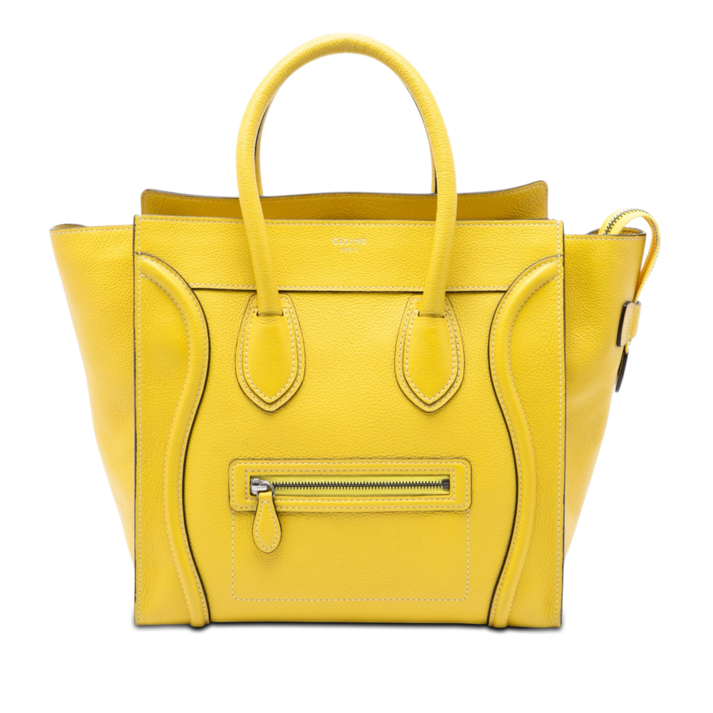 Pre-Loved Celine Mini Grained Calfskin Luggage Tote